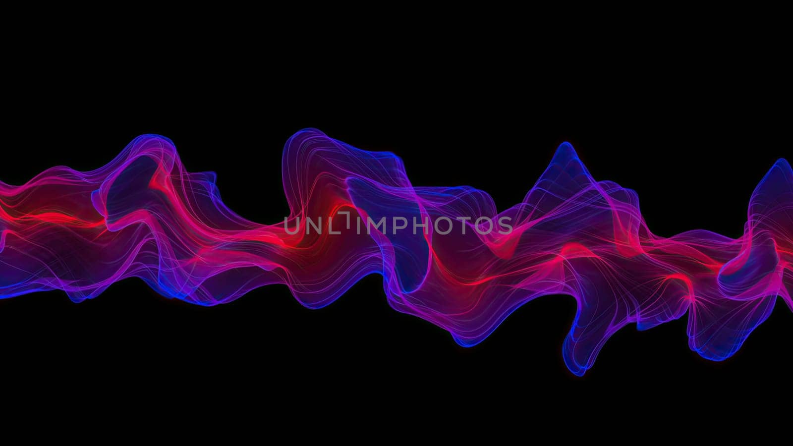 Abstract Digital Wave And Smoke Flow