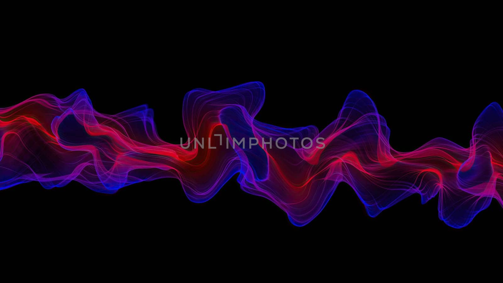 Abstract Digital Wave And Smoke Flow
