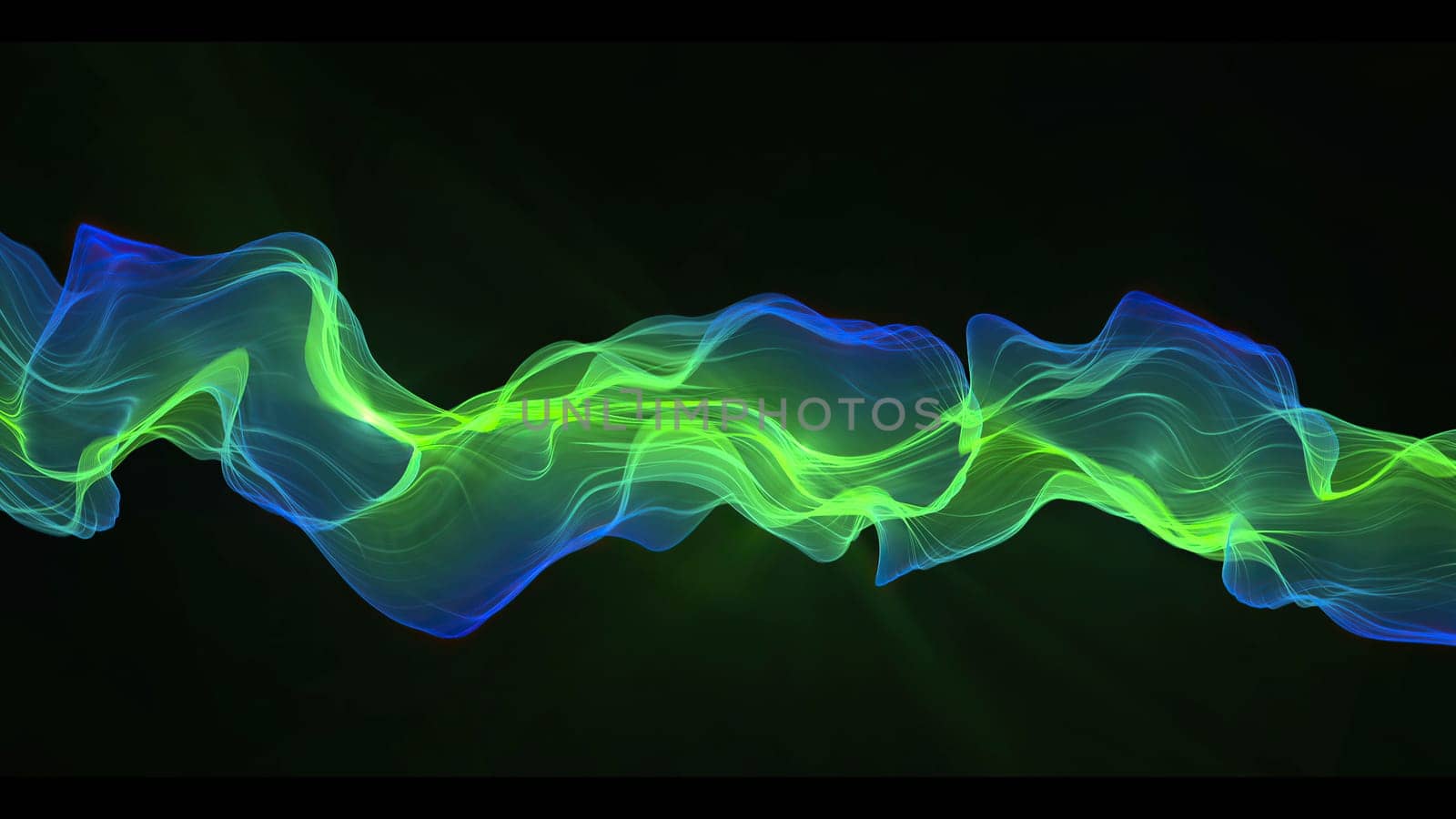 Abstract Digital Wave And Smoke Flow Background