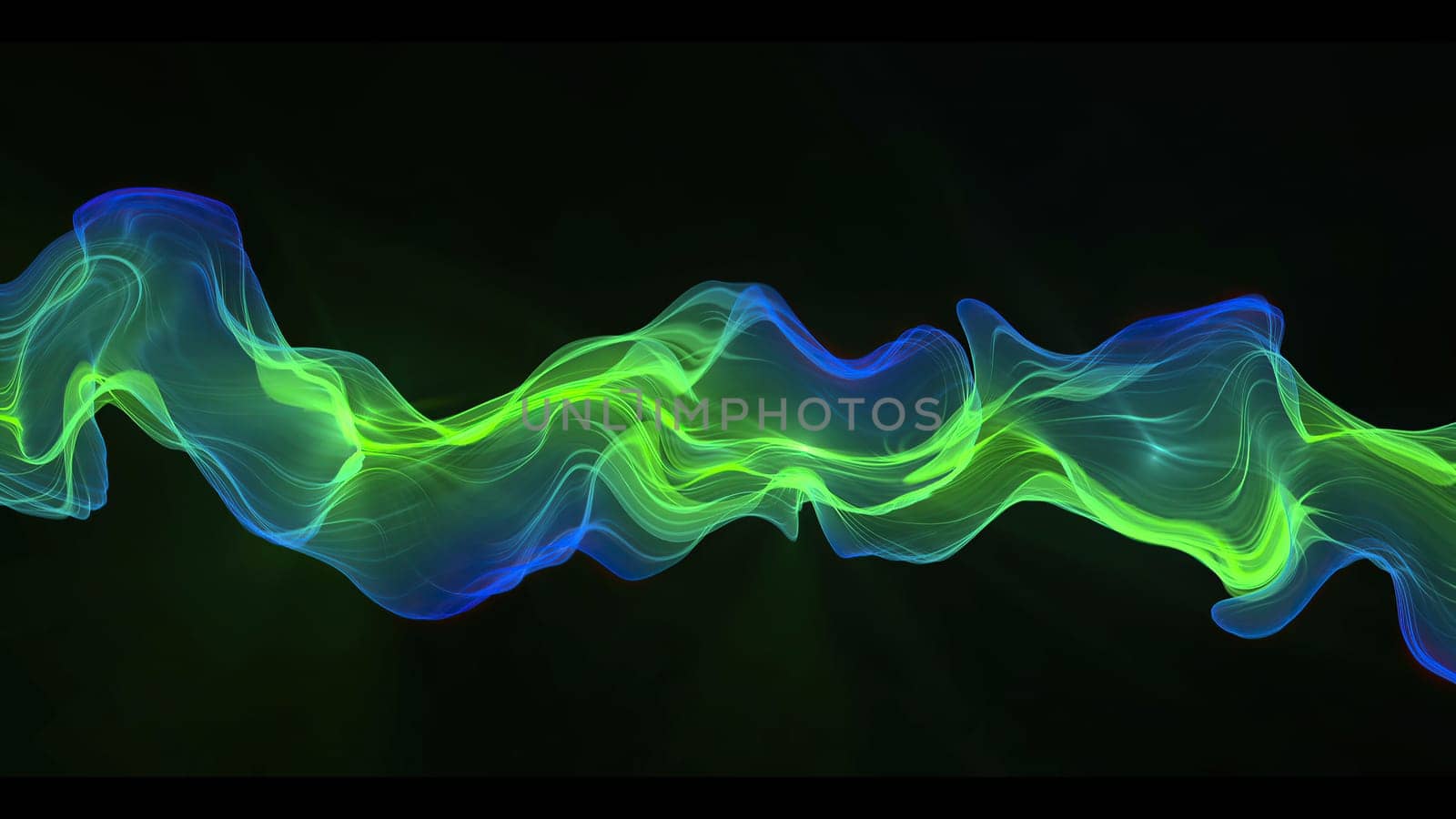 Abstract Digital Wave And Smoke Flow Background