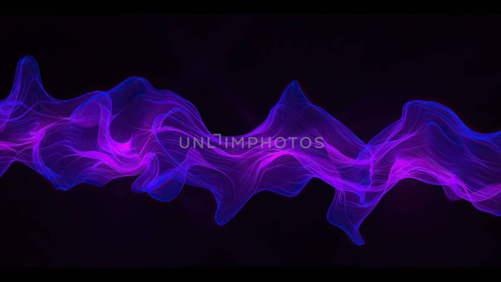 Abstract Digital Wave And Smoke Flow Background