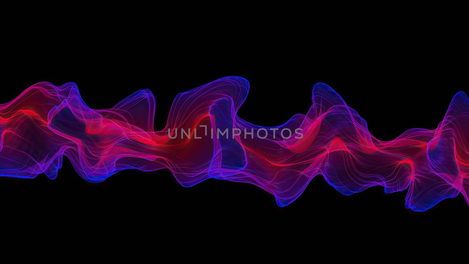 Abstract Digital Wave And Smoke Flow