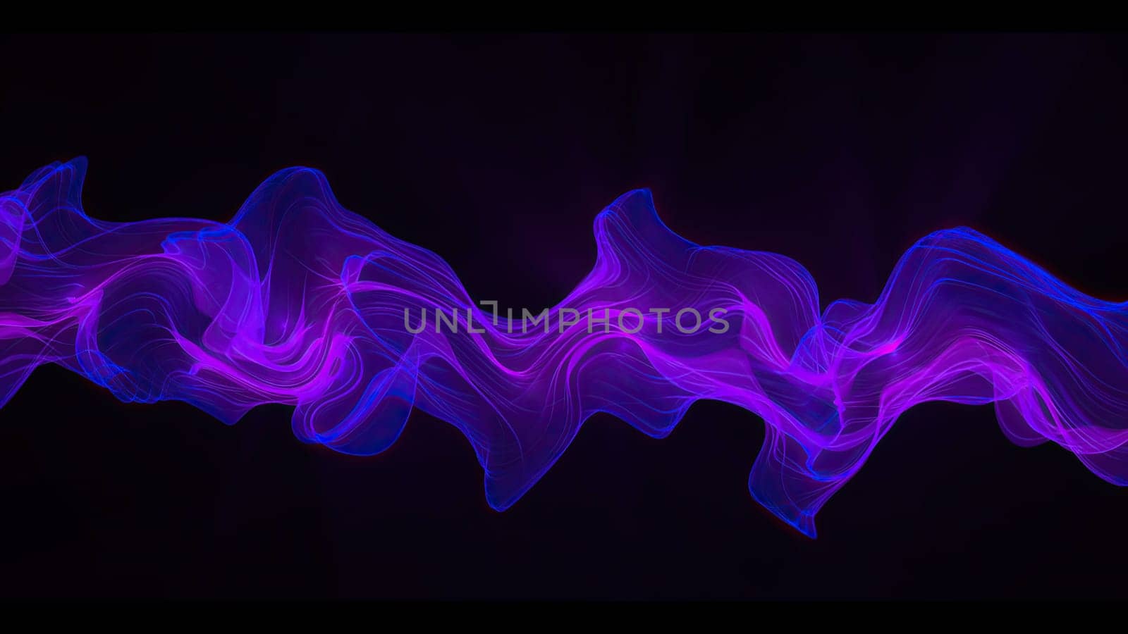 Abstract Digital Wave And Smoke Flow Background