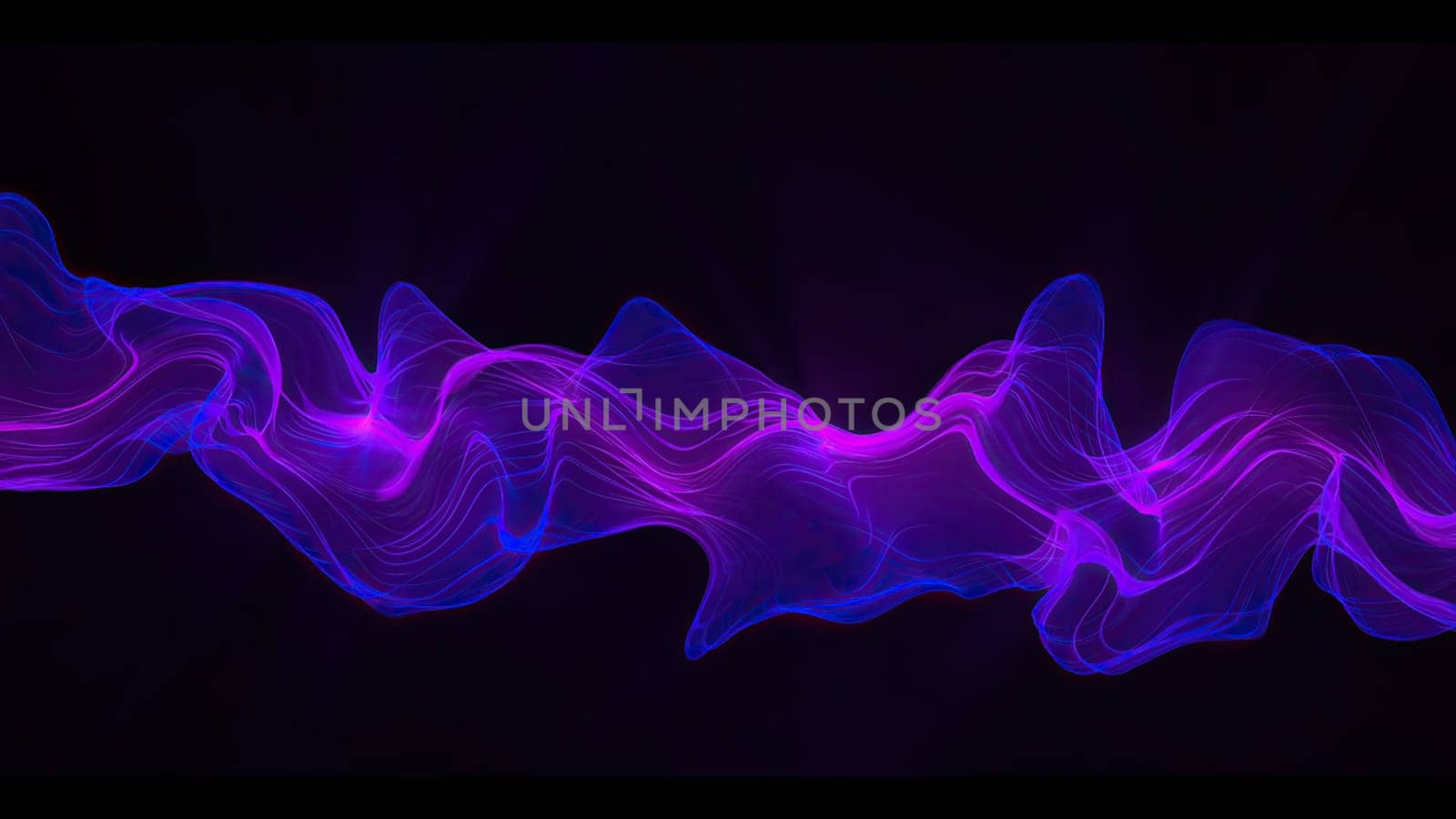 Abstract Digital Wave And Smoke Flow Background