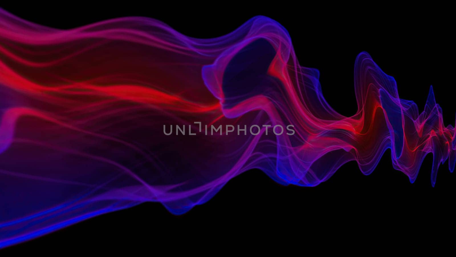 Abstract Digital Wave And Smoke Flow