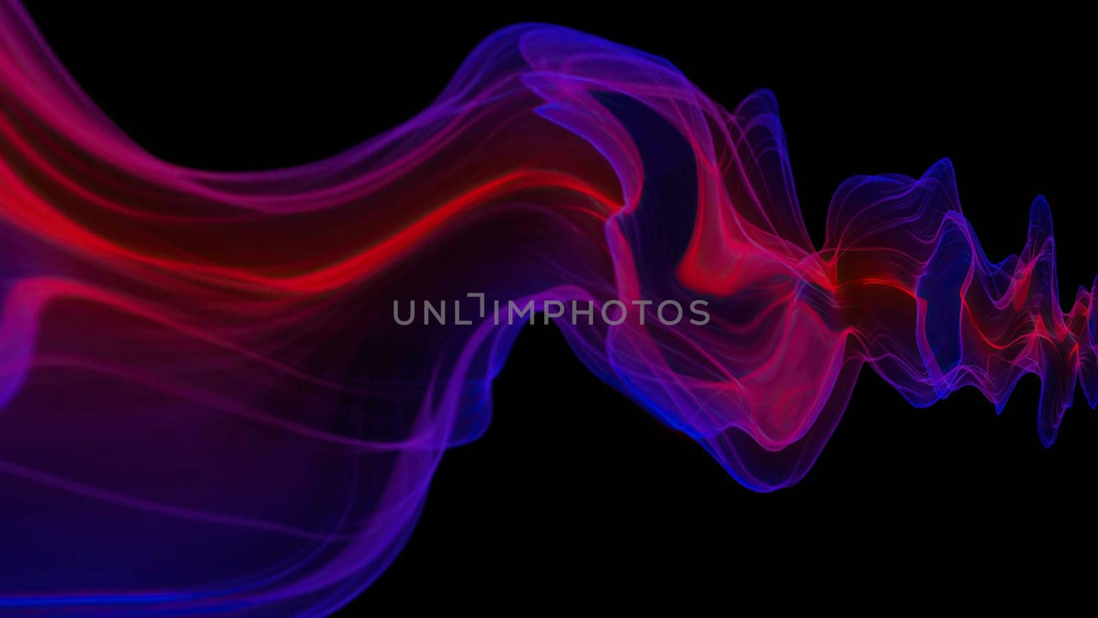 Abstract Digital Wave And Smoke Flow