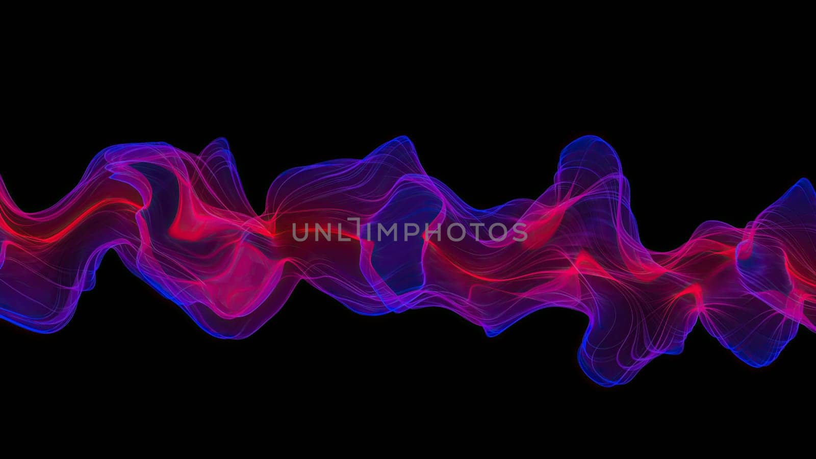 Abstract Digital Wave And Smoke Flow