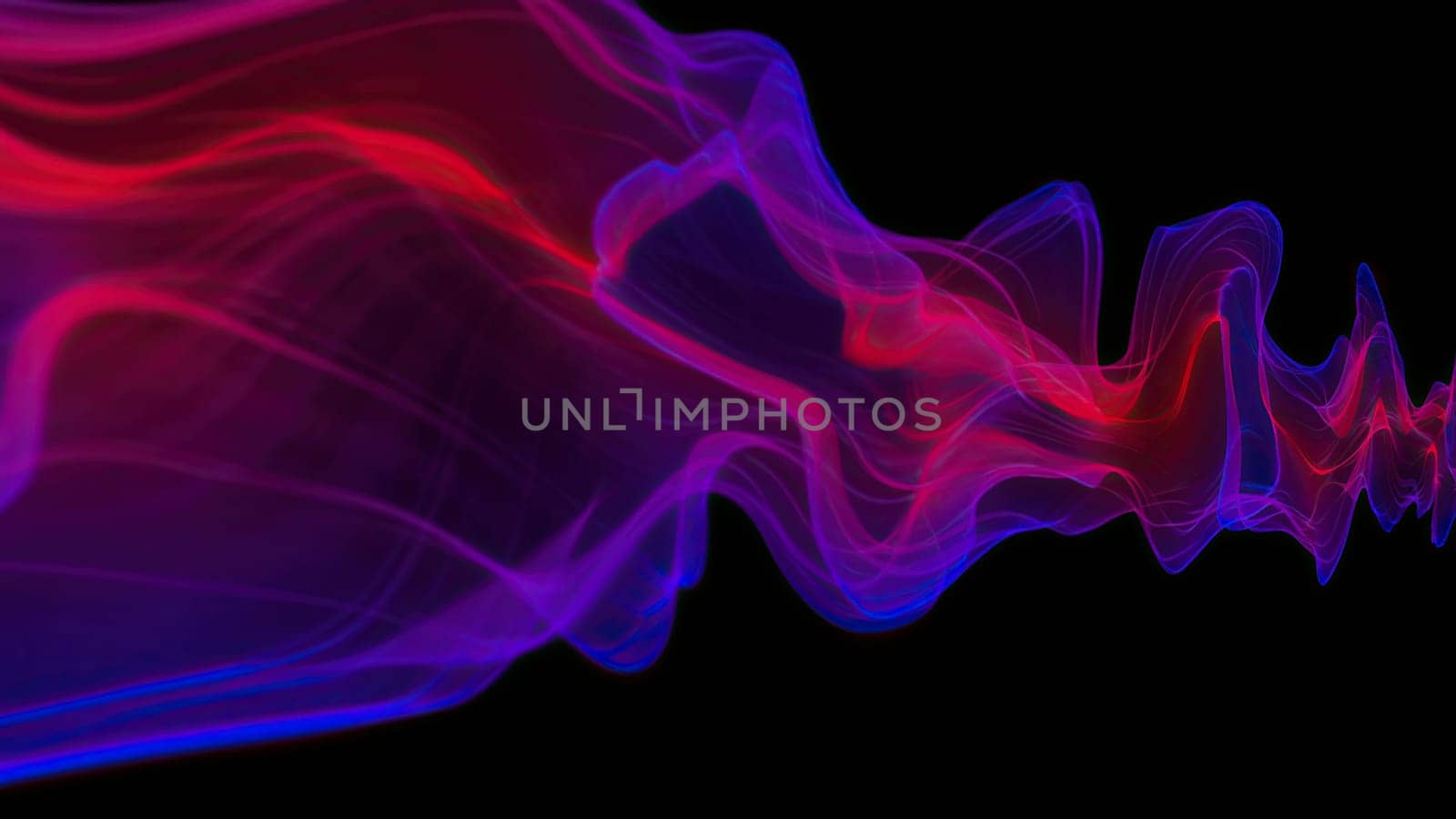 Abstract Digital Wave And Smoke Flow