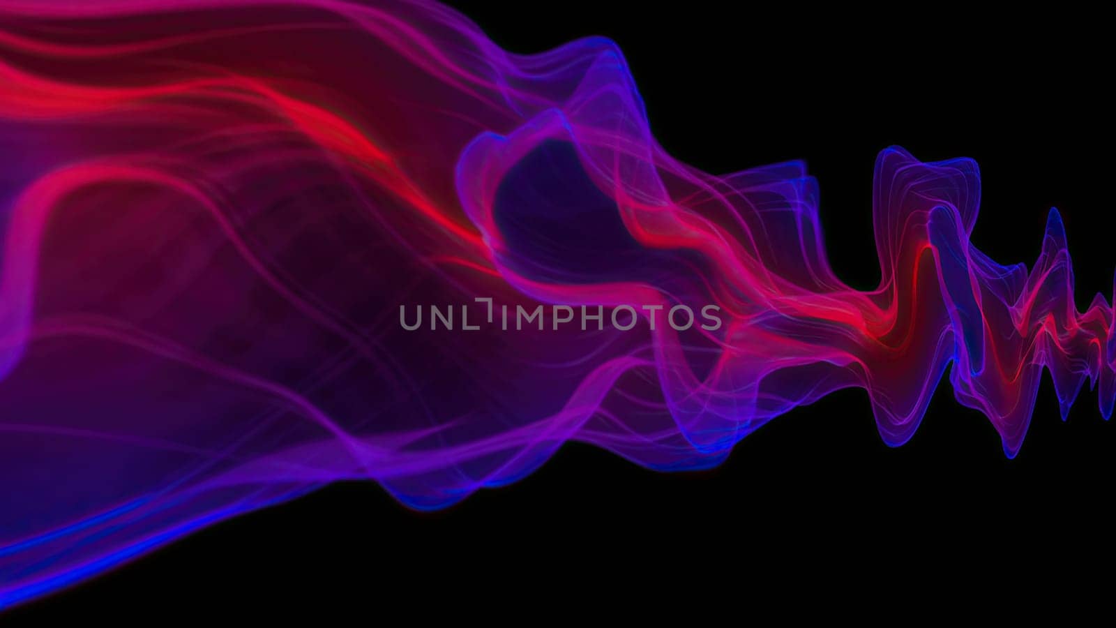 Abstract Digital Wave And Smoke Flow