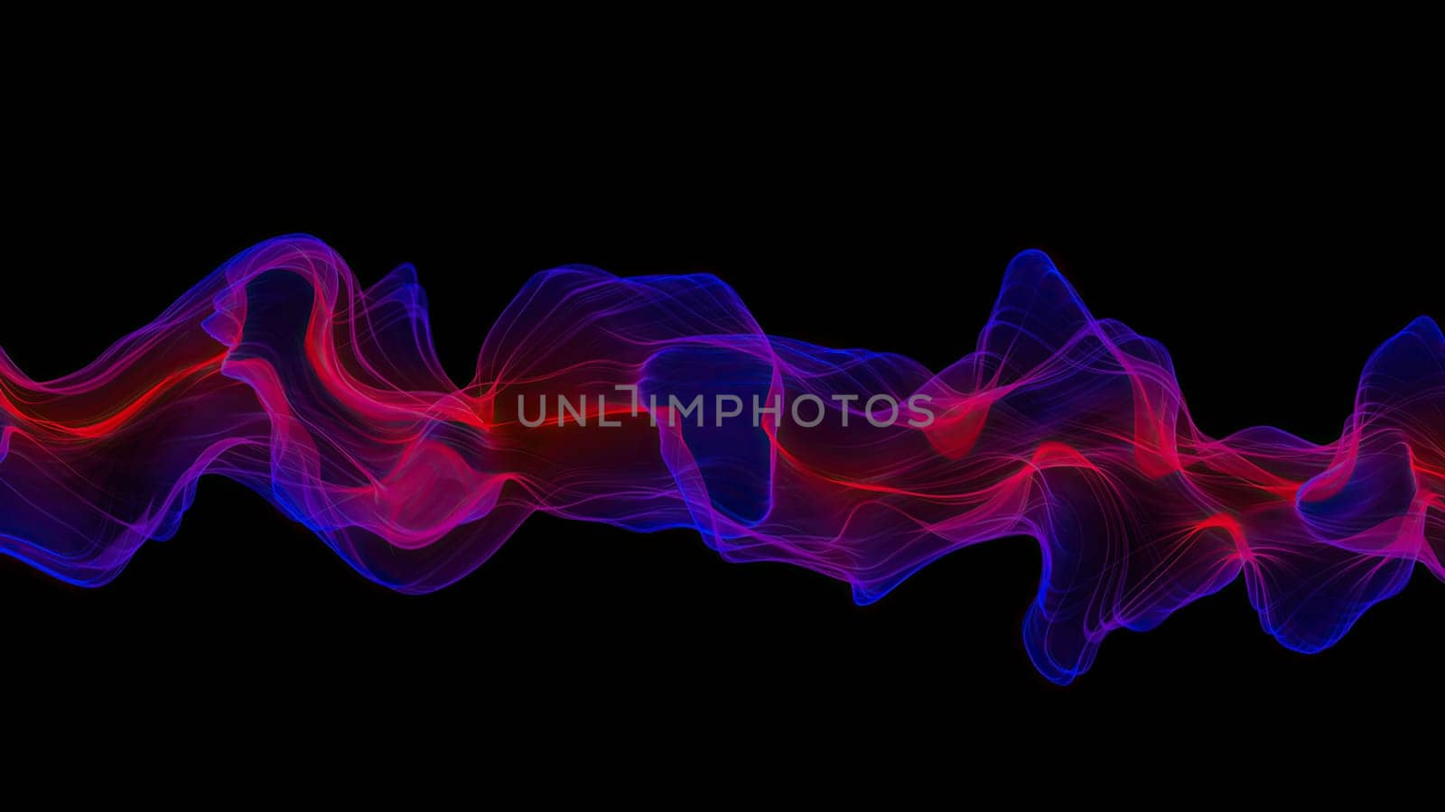 Abstract Digital Wave And Smoke Flow