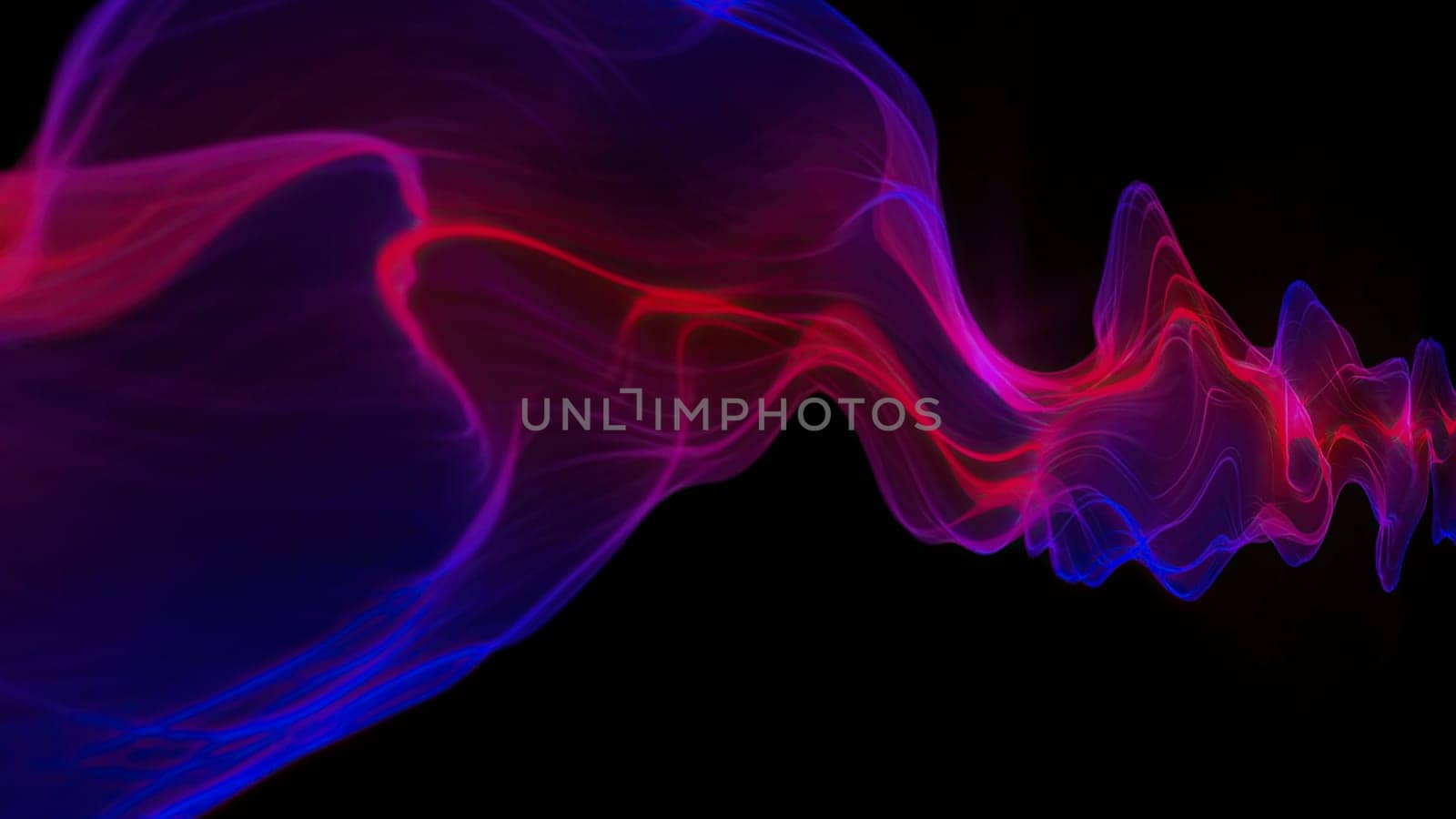 Abstract Digital Wave And Smoke Flow