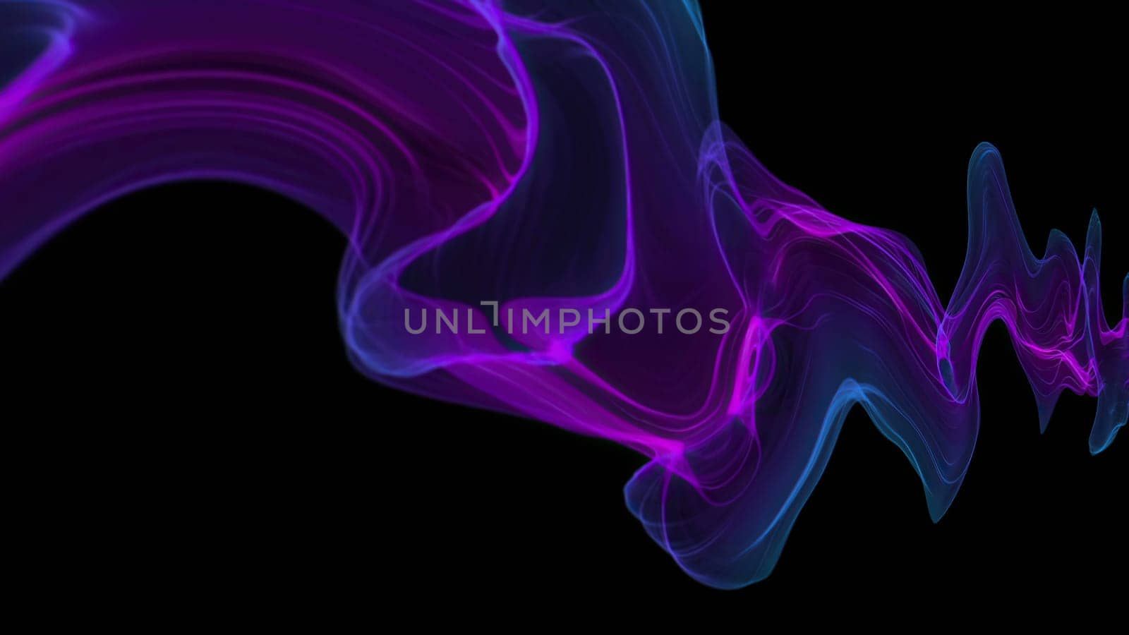 Abstract Digital Wave And Smoke Flow