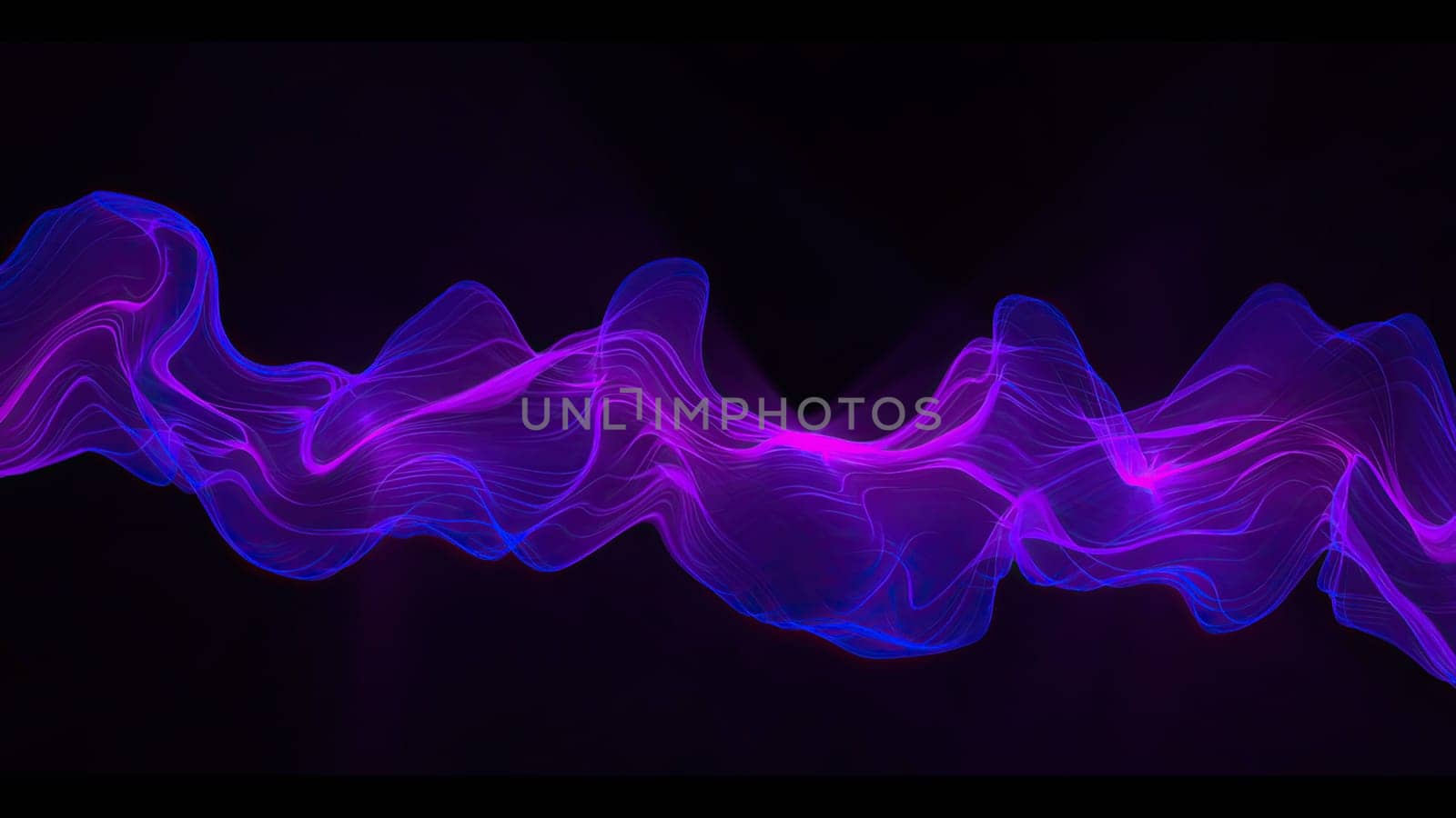 Abstract Digital Wave And Smoke Flow Background