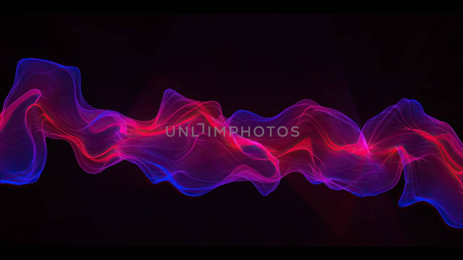 Abstract Digital Wave And Smoke Flow Background