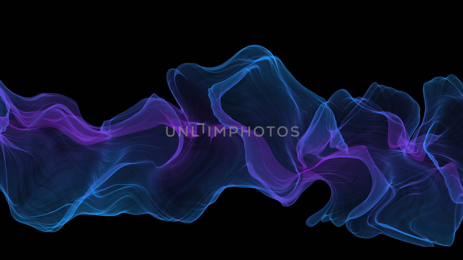 Abstract Digital Wave And Smoke Flow Background