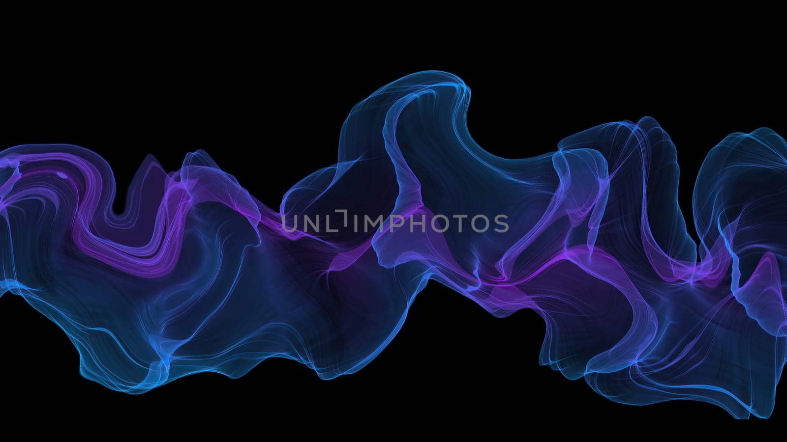 Abstract Digital Wave And Smoke Flow Background