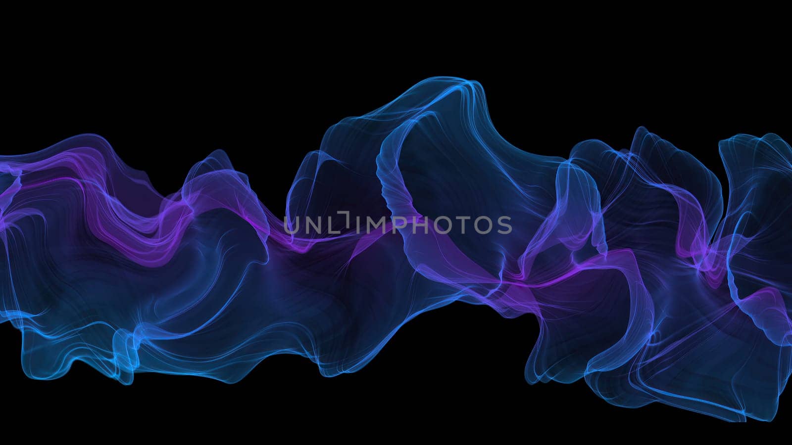 Abstract Digital Wave And Smoke Flow Background