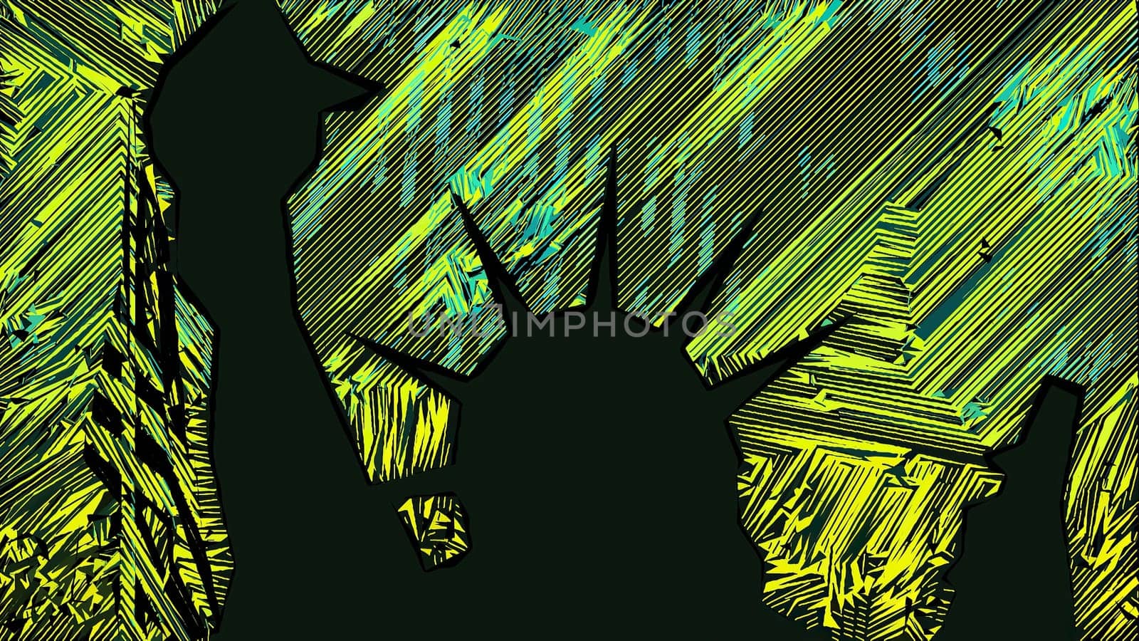New York Statue of Liberty in a Pop Art Style Layout,New York Statue of Liberty in a Pop Art Style Layout