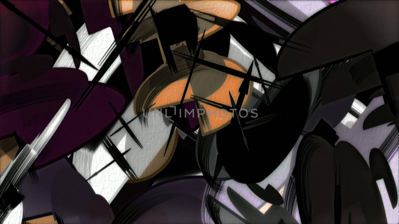 Graffiti hand draw digital art illustration