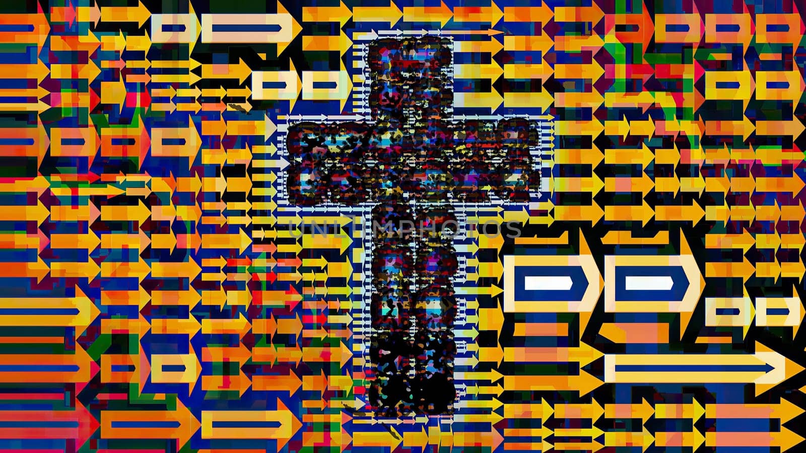 Cross of Jesus art illustration