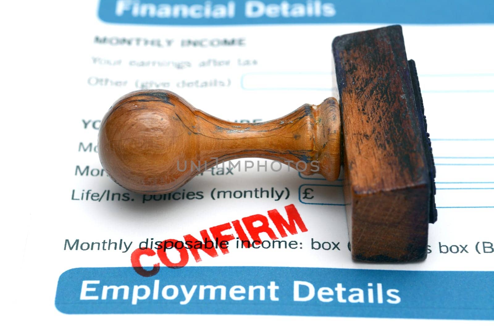Employment form confirm