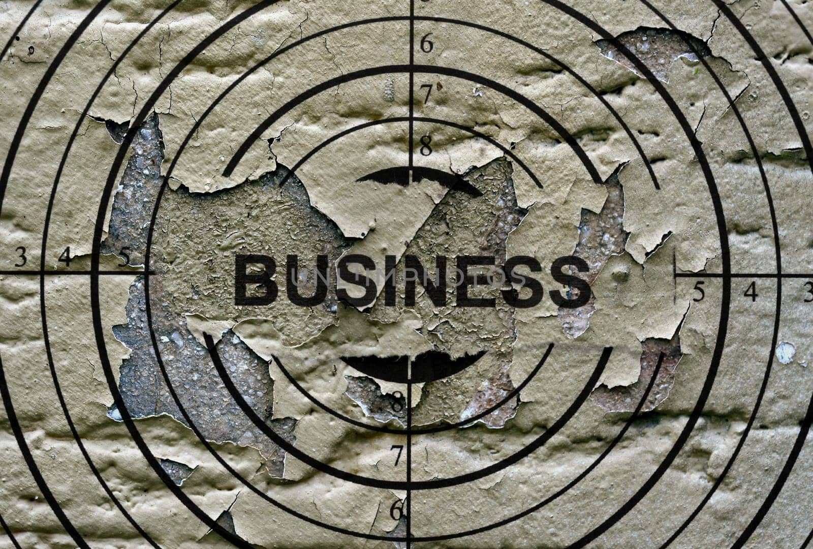 Business grunge target