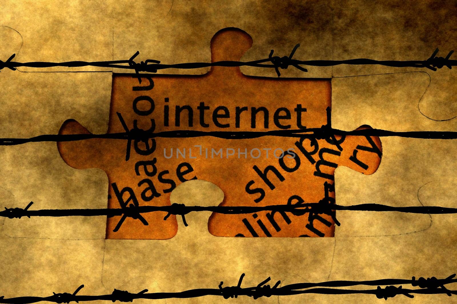 Internet  puzzle concept