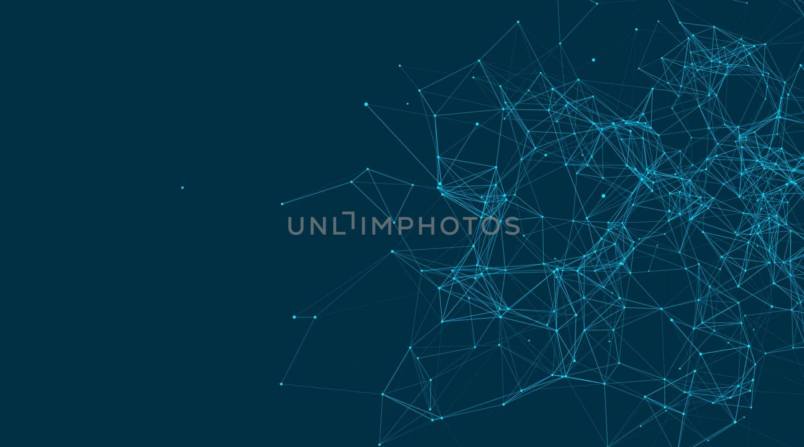 Abstract connections are in space. Background with connecting dots and lines. Connection structure. Vector illustration