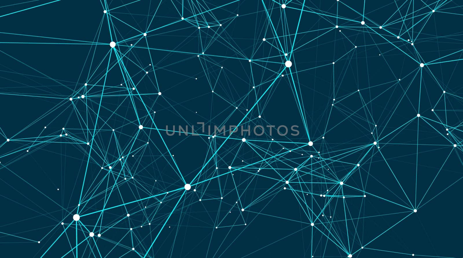 Abstract connections are in space. Background with connecting dots and lines. Connection structure. Vector illustration
