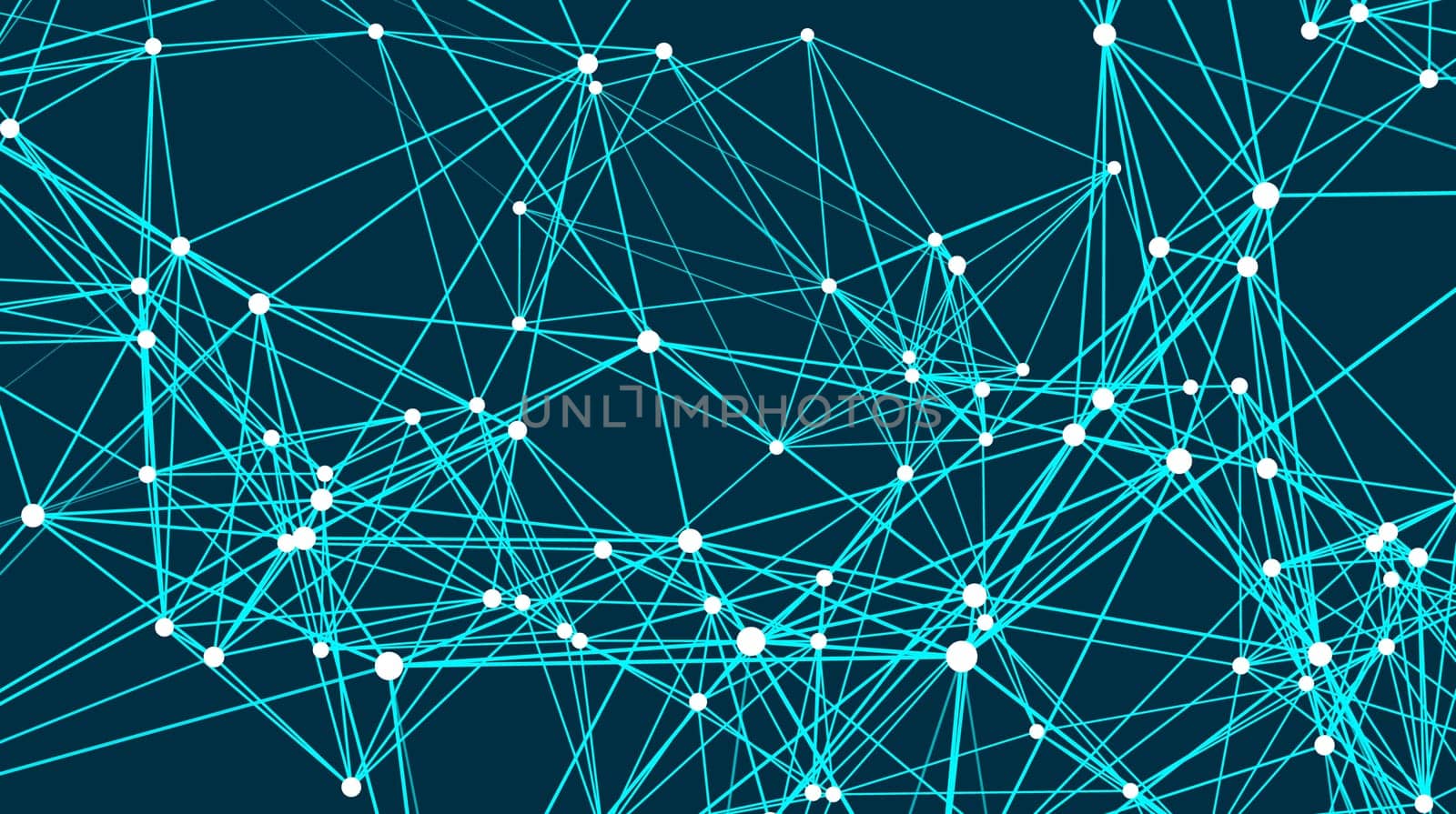 Abstract connections are in space. Background with connecting dots and lines. Connection structure. Vector illustration