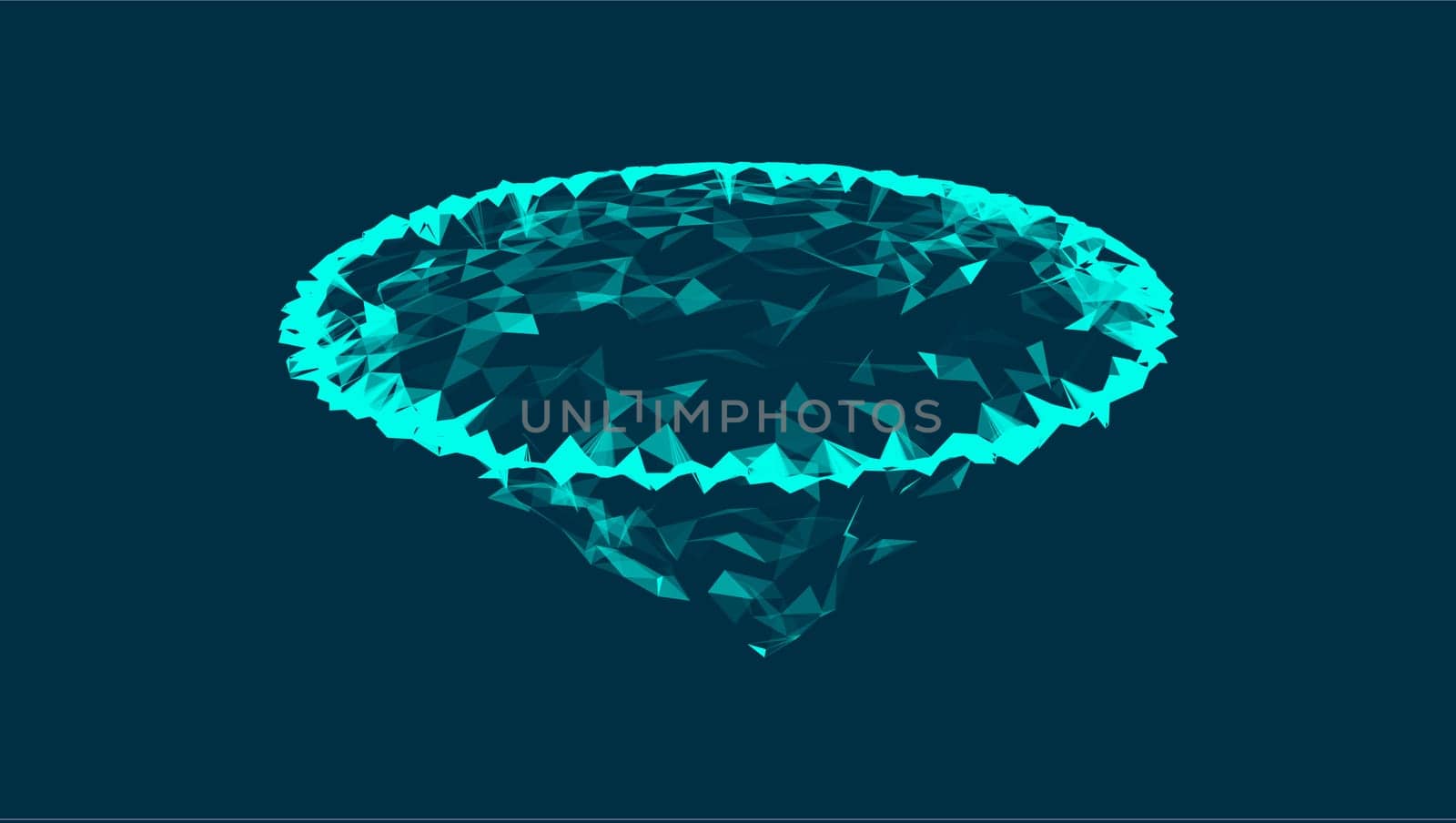 Abstract flat earth with polygons and are in space, background with connection structure, vector illustration eps 10