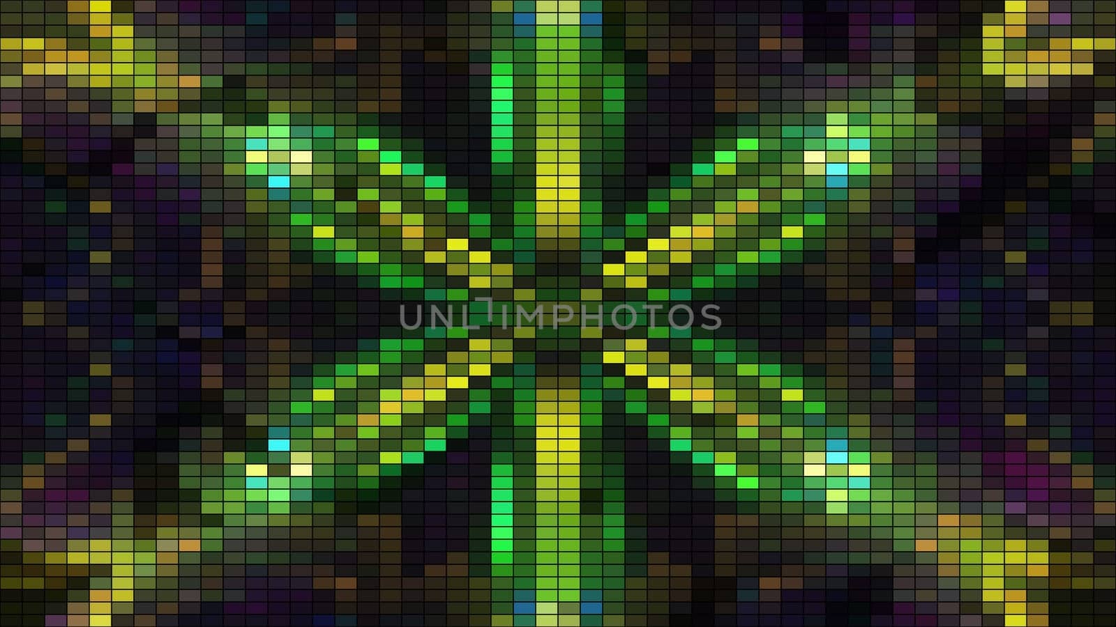 Beautiful mosaic with square particles, this is computer generated abstract digital technology background, 3d rendering backdrop