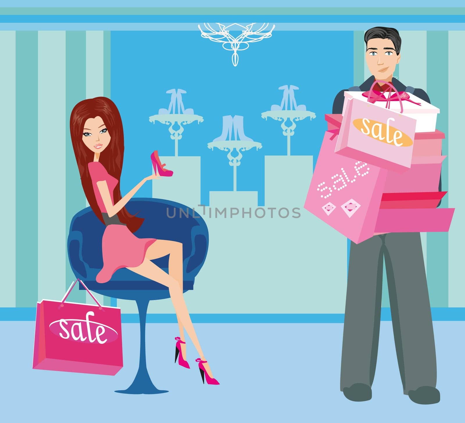 couple on shopping