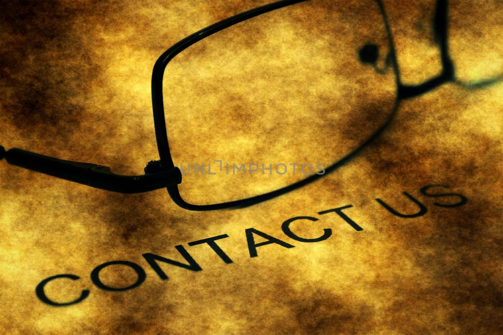 Contact us grunge concept