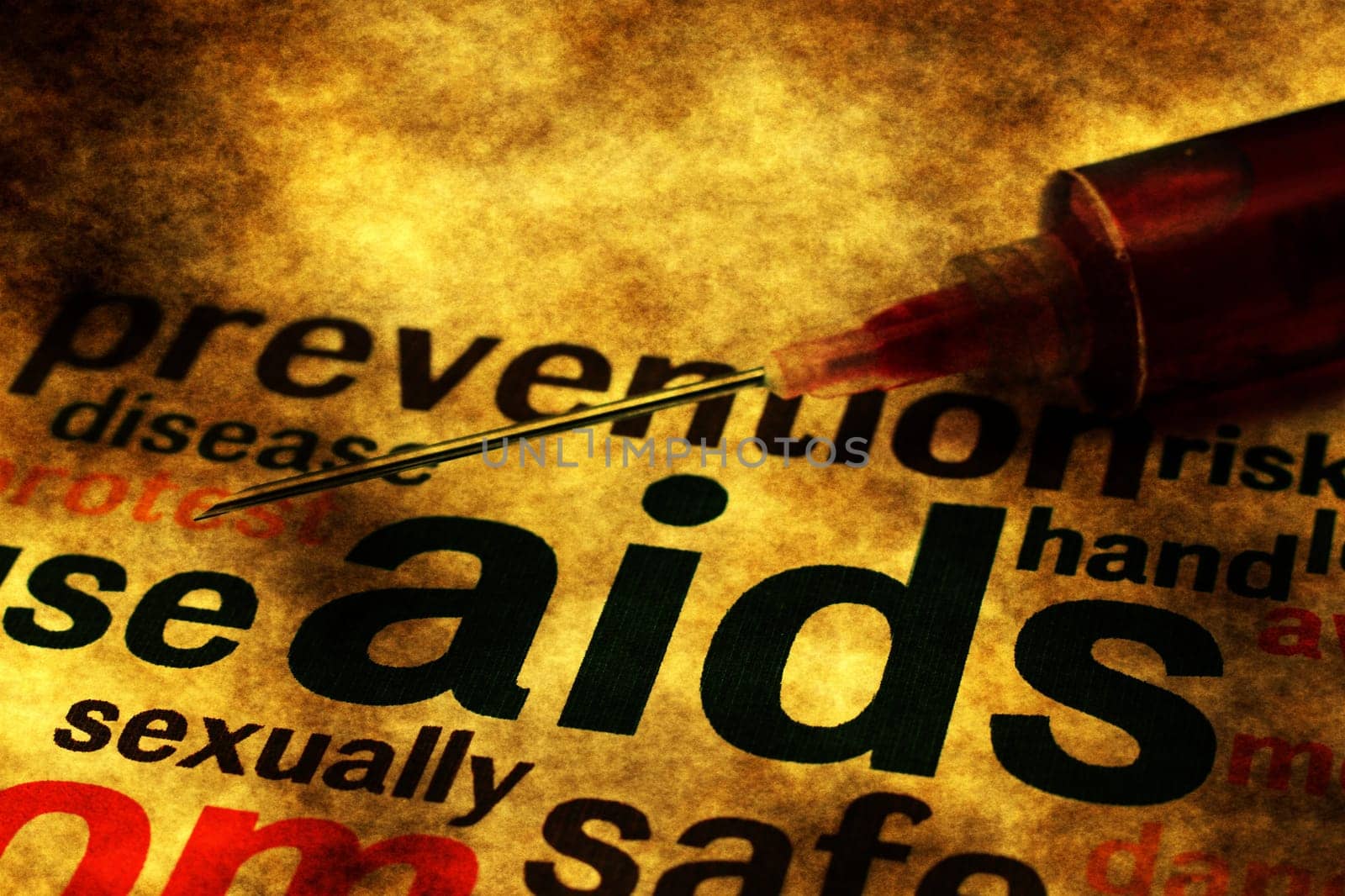 Aids grunge concept