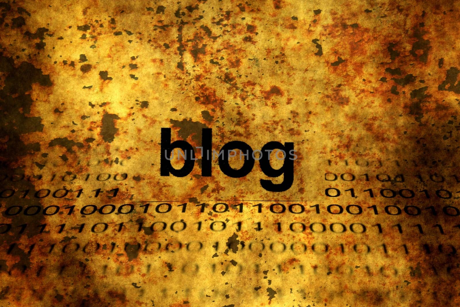 Blog grunge concept