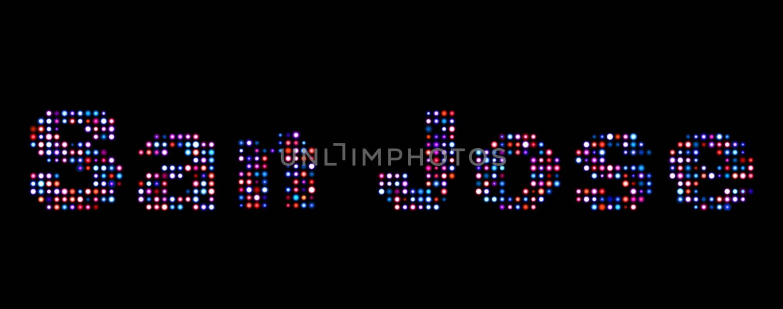 San Jose led text
