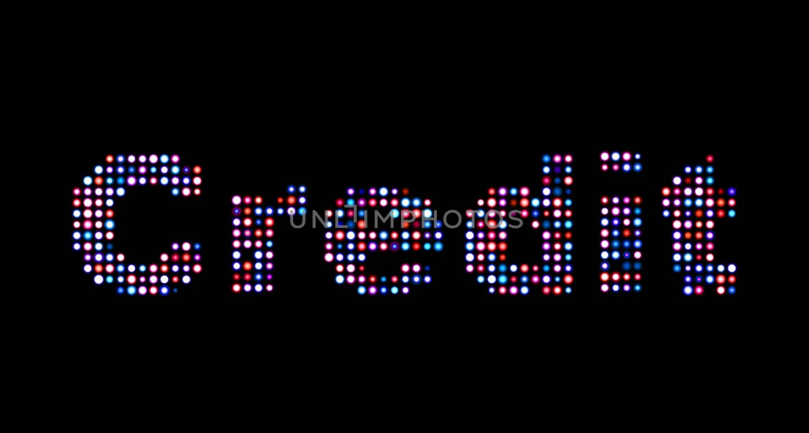 Credit led text