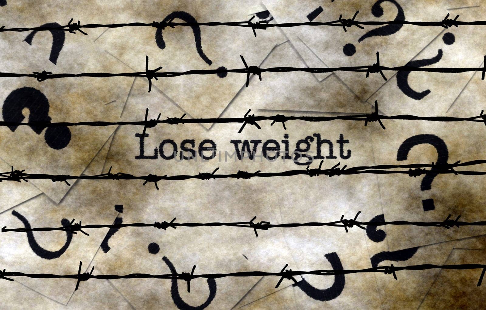 Lose weight concept