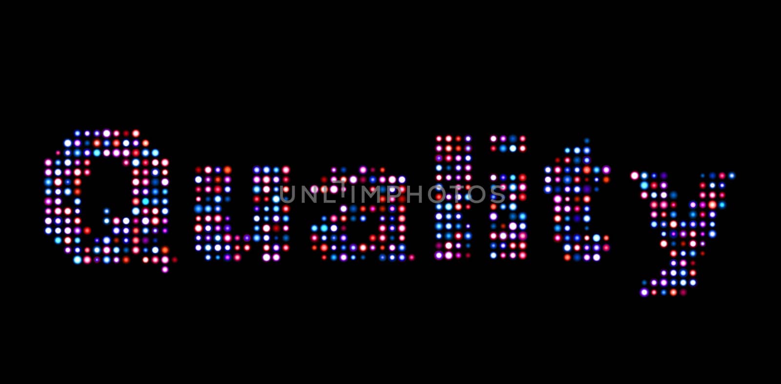 Quality led text