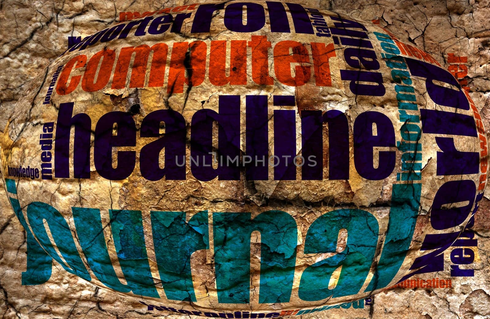 Media communication word cloud