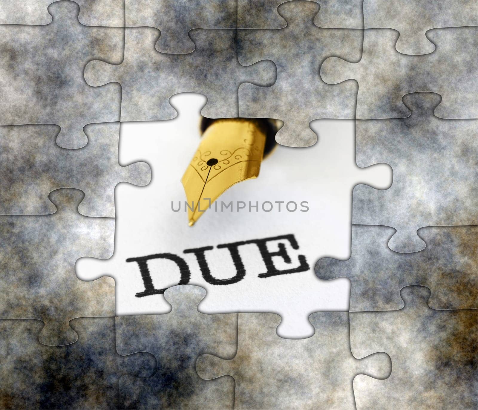 Due puzzle concept