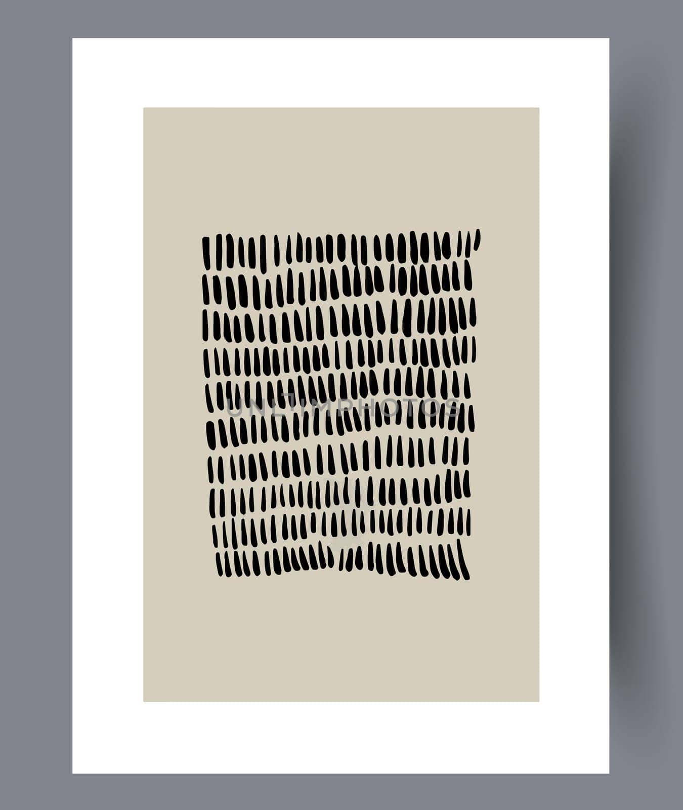 Scandinavian abstract vector print set. Minimalistic abstract wall art background for print. Scandinavian vector style.