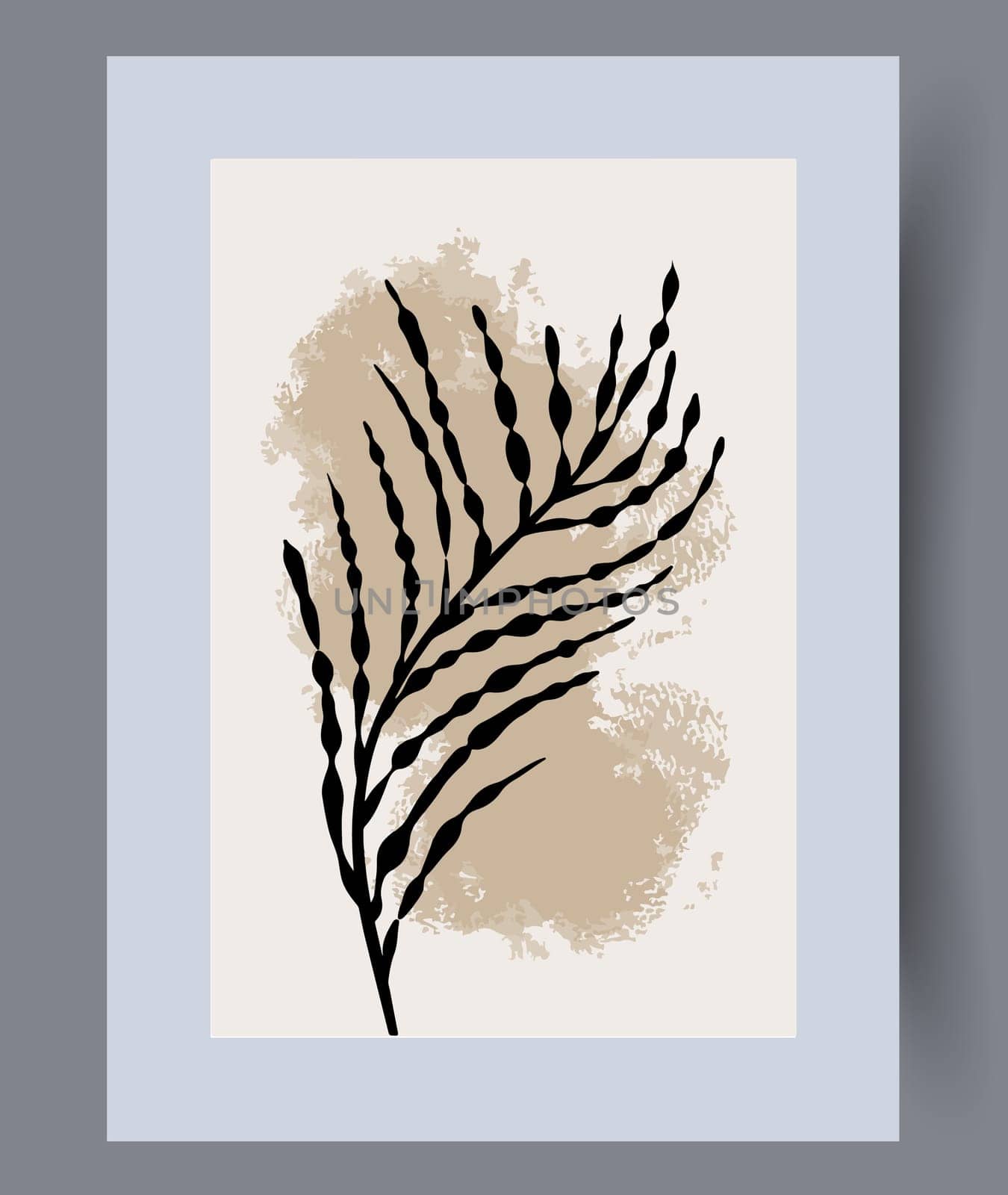 Scandinavian abstract vector print set. Minimalistic abstract wall art background for print. Scandinavian vector style.
