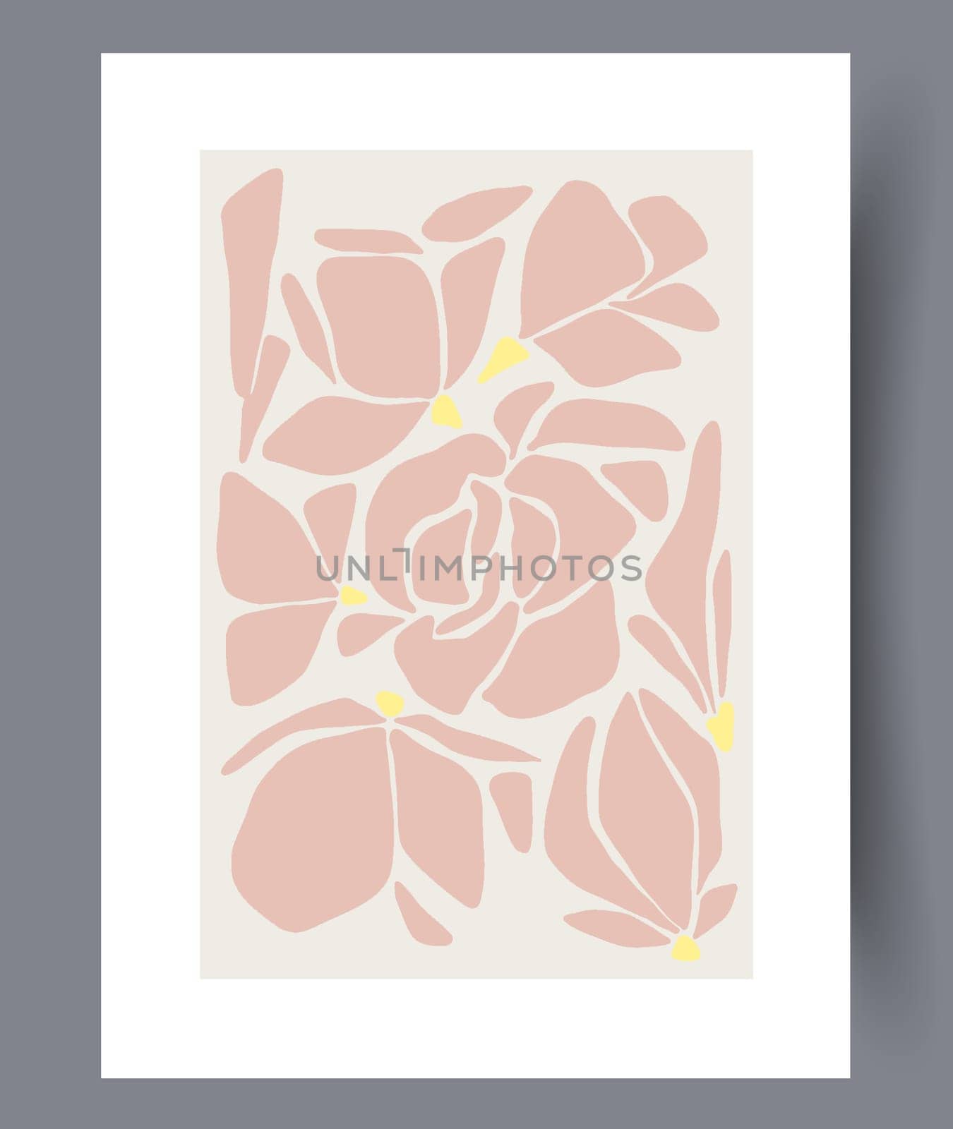 Scandinavian abstract vector print set. Minimalistic abstract wall art background for print. Scandinavian vector style.