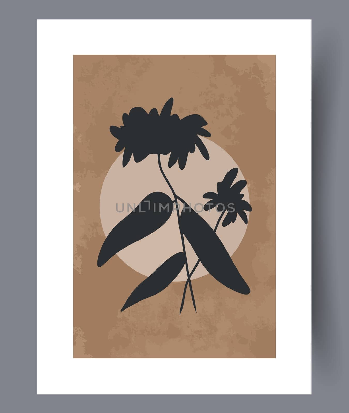Scandinavian abstract vector print set. Minimalistic abstract wall art background for print. Scandinavian vector style.
