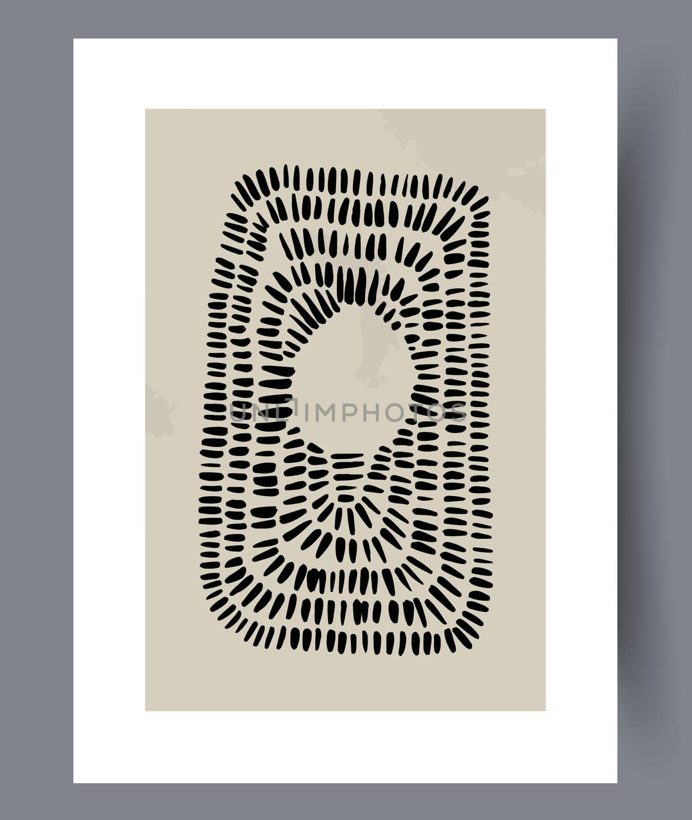 Scandinavian abstract vector print set. Minimalistic abstract wall art background for print. Scandinavian vector style.
