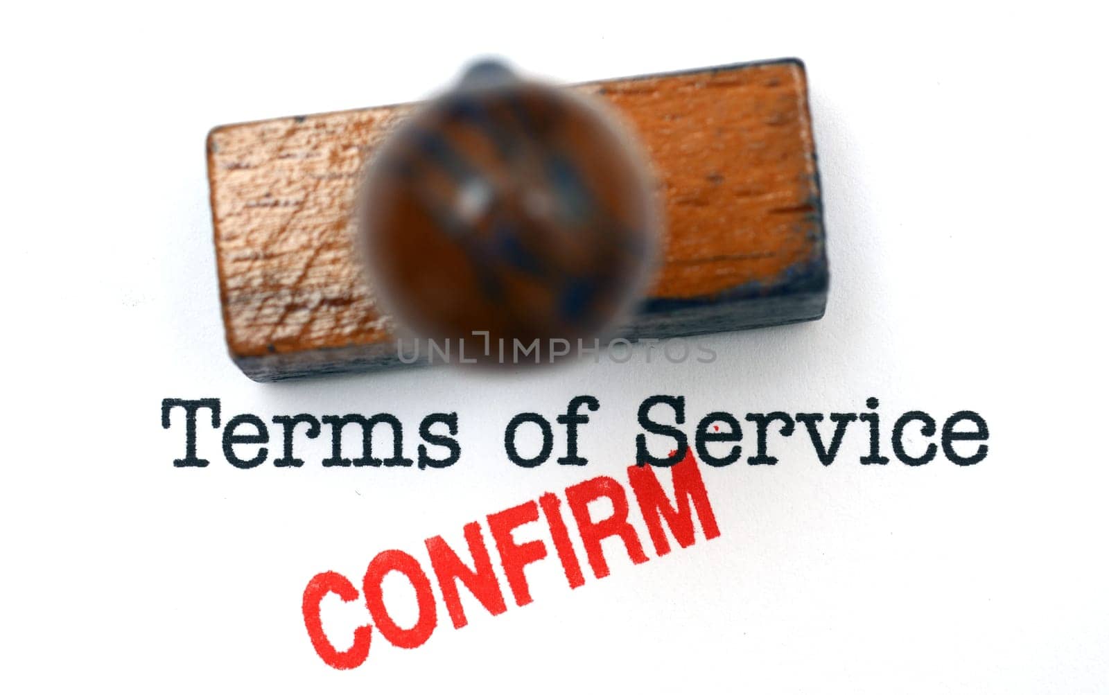 Terms of service - confirm