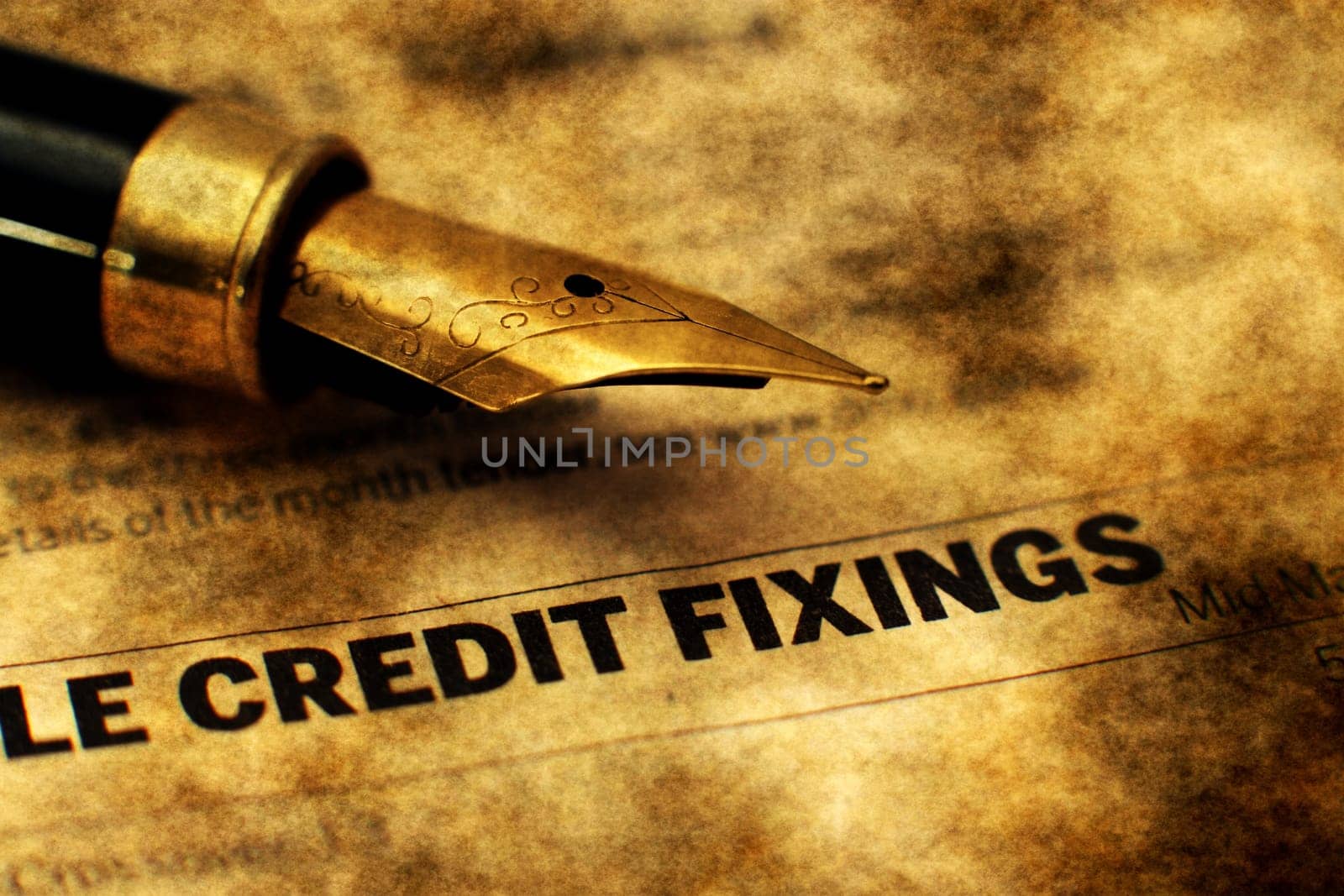 Credit and pen