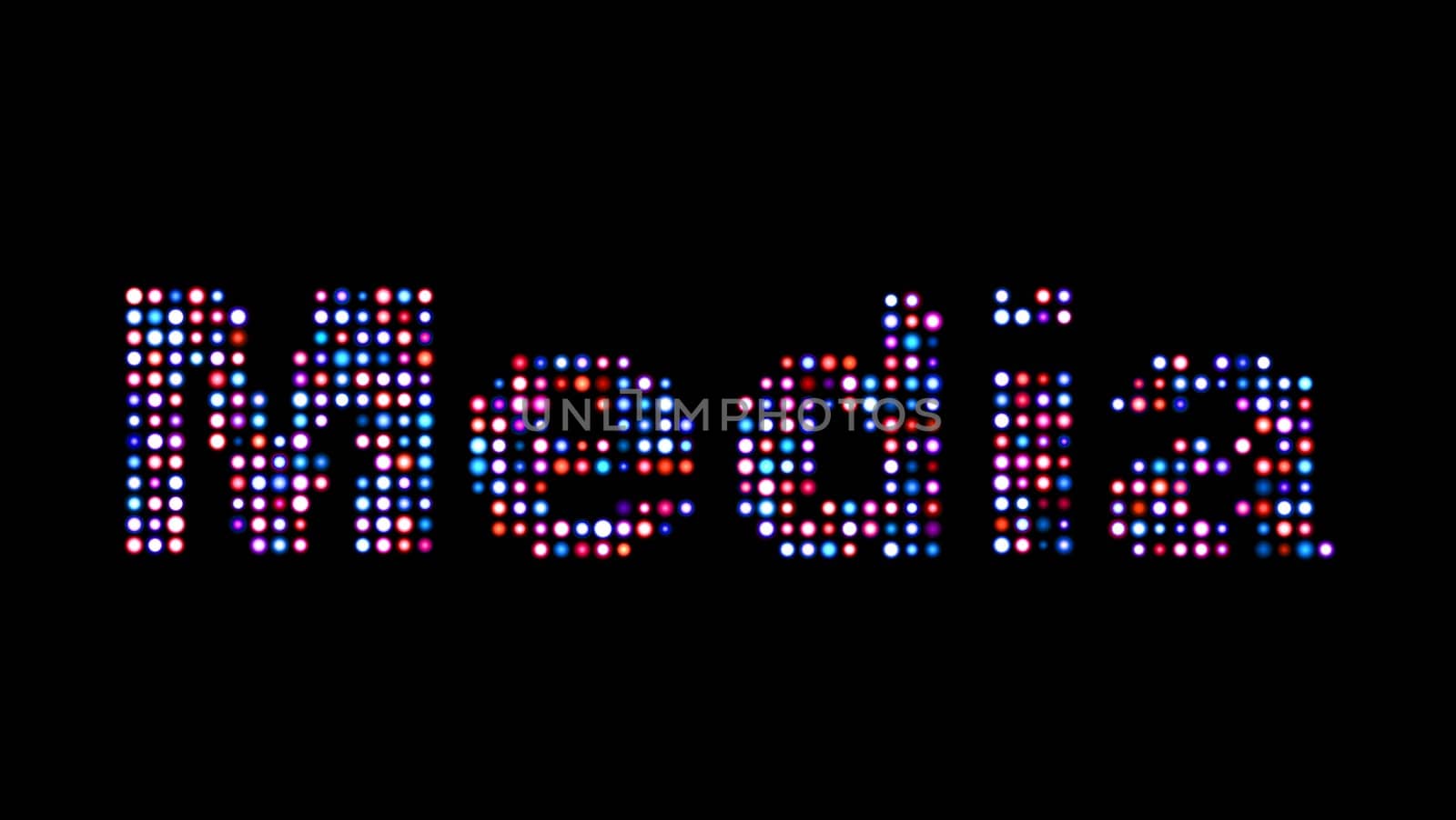 media led text